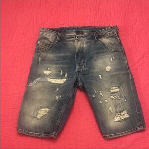 Diesel Men's Distressed Denim Shorts, size 31